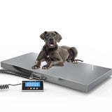 1100Lbs x 0.2Lbs Digital Livestock Scale Large Pet Vet Scale Stainless Steel Platform Electronic Postal Shipping Scale Heavy Duty Large Dog Hog Sheep Goat Pig Sheep