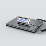 Shipping Scale, 660lb (300Kg) with High Accuracy, Stainless Steel Heavy Duty Large Platform, Scale with Timer/Tare,for Packages/Luggage/Post Office/Home, Battery & DC Adapter Included