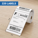4”x6” Direct Thermal Shipping Labels – 12 Rolls, 220 Labels per Roll (Total 2,640 Labels) | Roll Format  |Compatible with Zebra & Rollo | Permanent Adhesive | BPA & BPS Free