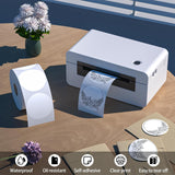 2" White Round Direct Thermal Labels – 750 Labels per Roll, 2 Rolls per Box | Self-Adhesive, Waterproof, Removable | Circle Thermal Sticker Paper for Organization, Warehousing, and Business Use