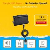 Portable 4-in-1 LED Counterfeit Money Detector – UV Light, Magnetic Sensor, Watermark Backlight & Magnifier – USB Powered Bill Verification Machine (No Adapter or Battery Included)