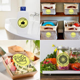 2" Yellow Round Direct Thermal Labels – 750 Labels per Roll, 2 Rolls per Box | Self-Adhesive, Waterproof, Removable | Circle Thermal Sticker Paper for Organization, Warehousing, and Business Use