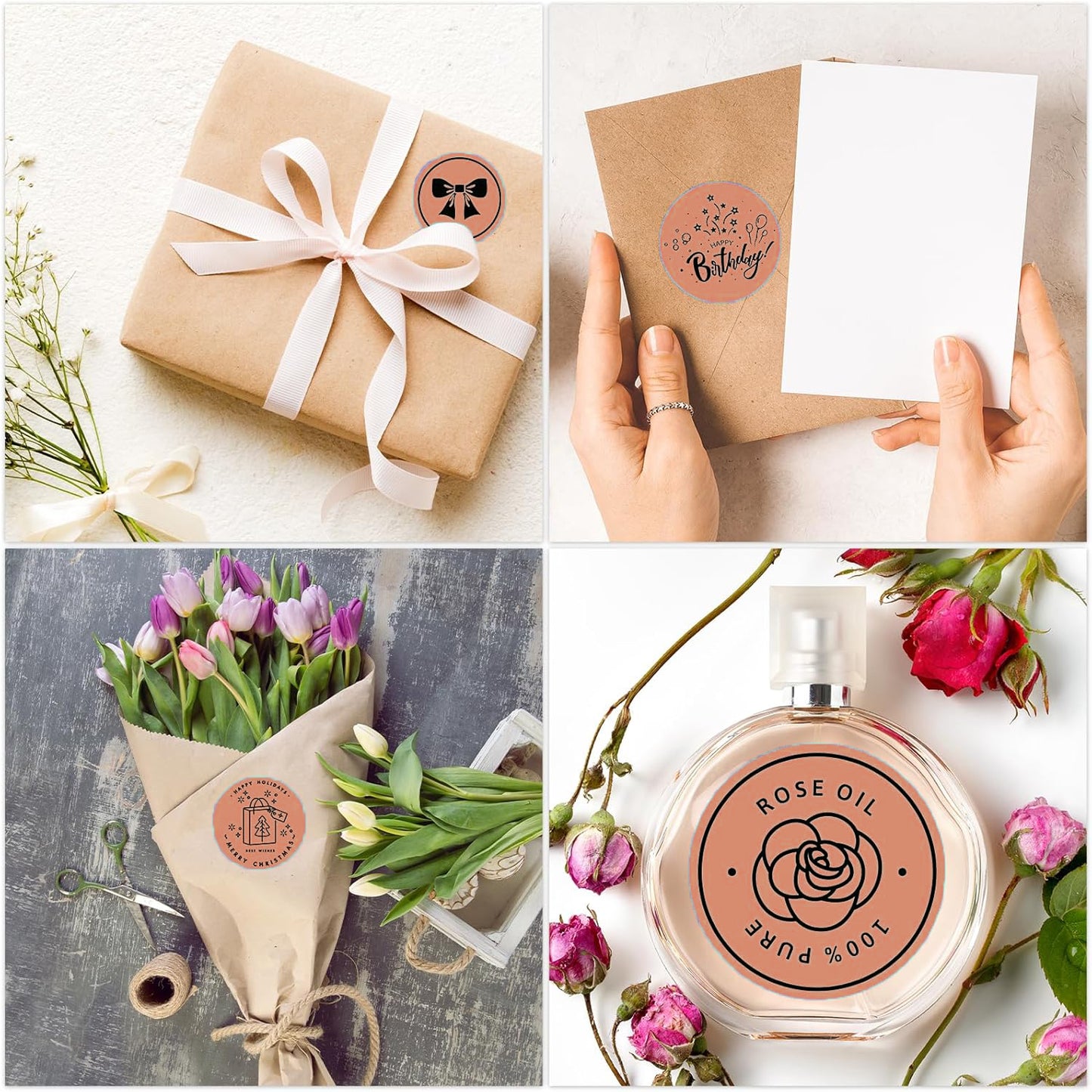 2" Orange Round Direct Thermal Labels – 750 Labels per Roll, 2 Rolls per Box | Waterproof, Removable, Self-Adhesive Circle Stickers for Organization & Business