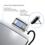 Shipping Scale, 660lb (300Kg) with High Accuracy, Stainless Steel Heavy Duty Large Platform, Scale with Timer/Tare,for Packages/Luggage/Post Office/Home, Battery & DC Adapter Included