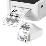 4"x6" Direct Thermal Shipping Labels – 6 Packs of 500 (Total 3,000 Labels) | Fanfold | BPA & BPS Free | Strong Adhesive | Waterproof | Compatible with Zebra & Rollo Thermal Printers