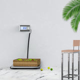 Shipping Scale, 660lb (300Kg) with High Accuracy, Stainless Steel Heavy Duty Large Platform, Scale with Timer/Tare,for Packages/Luggage/Post Office/Home, Battery & DC Adapter Included