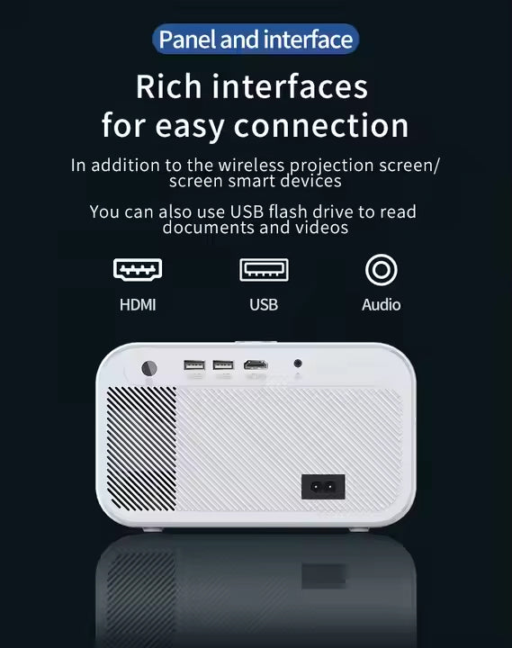 5000 Lumens 1920P Portable Movie Projector
