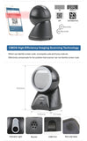 Desktop Barcode Scanner 1D 2D QR Code USB Laser Counter Top POS Bar code Reader