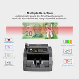 Money Counter Machine Count Value of Bills, UV/MG/IR/DD Counterfeit Detection Bill Counter - Cash Counter with 2.8-inch TFT Display + Side LED Display, 6 Modes Add/Batch/ Count /Auto /Manual/Restart, 1,000 Notes Per Minute