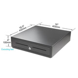 16" x 16" Automatic Cash drawer 405A 5B8C, Compatible with Receipt printer, 2 Keys - syson