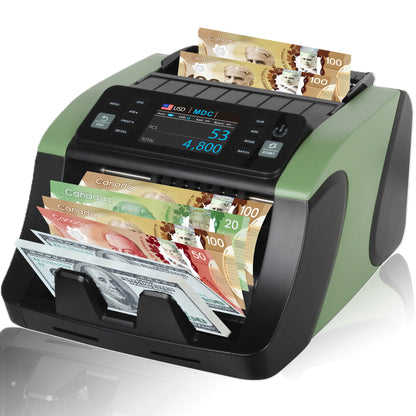 Money Counter Machine Mixed Denomination, Value Counting, Multi Currency Bill Counter