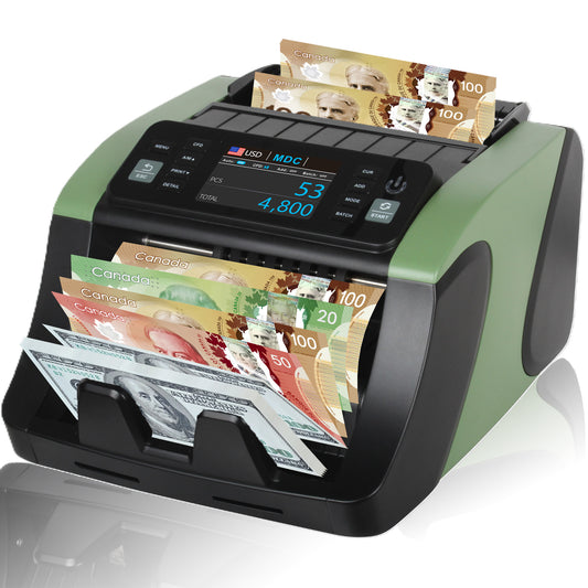 Money Counter Machine Mixed Denomination, Value Counting, Multi Currency Bill Counter