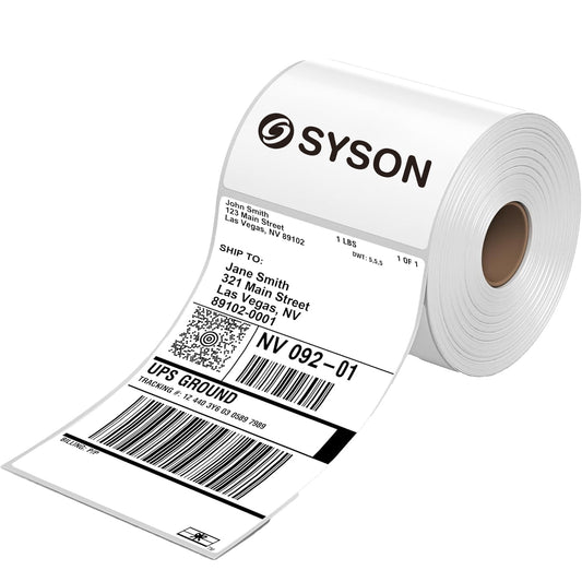 4”x6” Direct Thermal Shipping Labels – 12 Rolls, 220 Labels per Roll (Total 2,640 Labels) | Roll Format  |Compatible with Zebra & Rollo | Permanent Adhesive | BPA & BPS Free