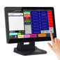 POS 15.6" Capacitive Touch Screen Monitor, 1366×768 LCD Display, 16:9 Wide Screen, Multi-Touch, Supports VGA/HDMI/USB, for POS System, Retail, Restaurant, Kiosk