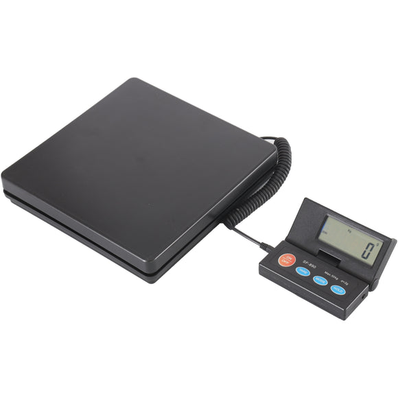 Syson Digital Shipping Scale, 1g High Accuracy! 110lbs Postal Scale, Hold/Tare Function, Manual/Auto Off LCD Display, Lightweight Scale for Packages/Luggage/Home, Battery & AC Adapter Included