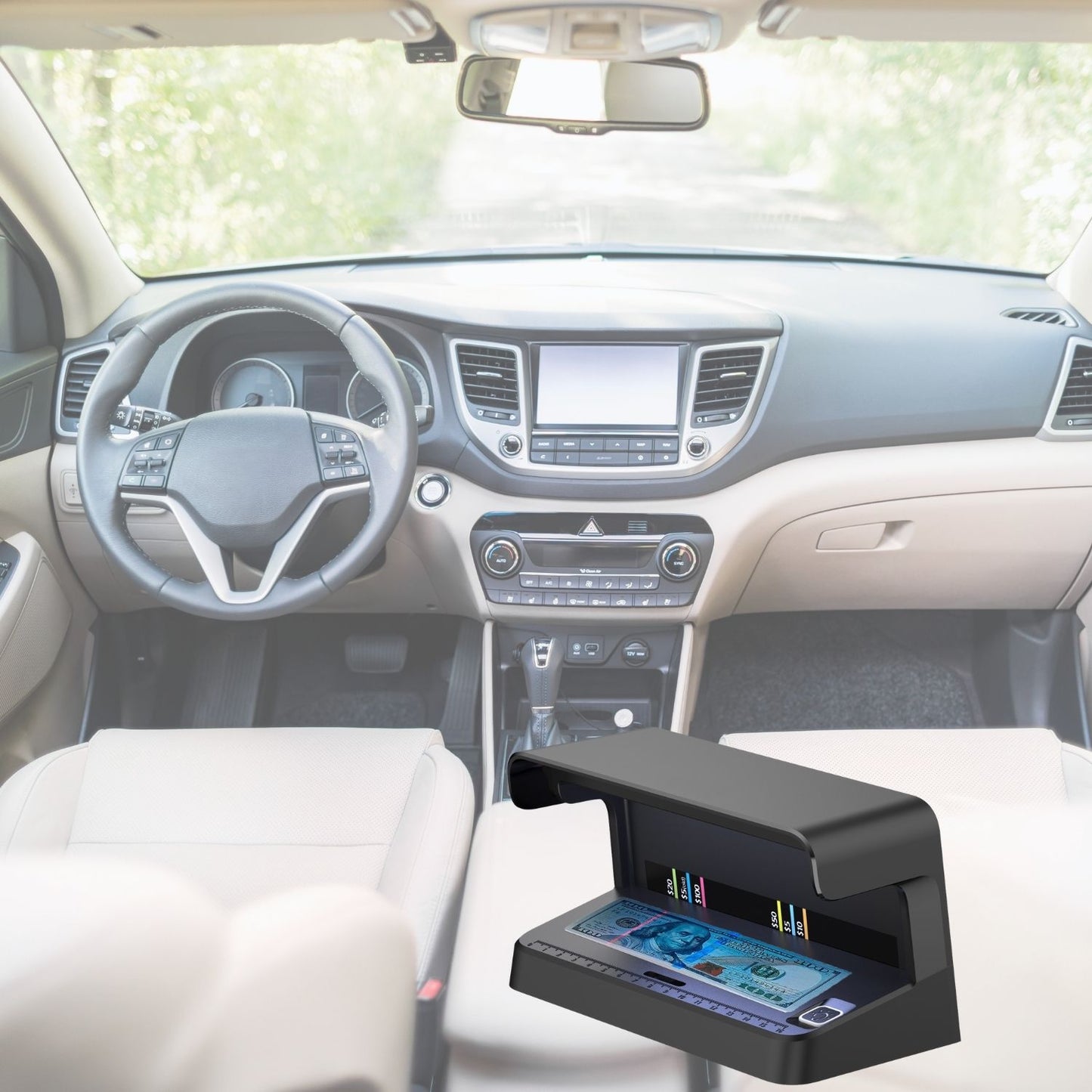 Portable Counterfeit Money Detector with UV Light – USB Powered, Auto Sensor, Compact Design for Cash, ID, and Credit Card Verification – Suitable for All Currencies