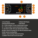 Money Counter with UV, MG, IR Counterfeit Detection, Bill Counter with External Display, 1200/min