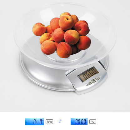 Digital Kitchen Scale, Digital Kitchen Food Weight Scale for Baking, Cooking and Weight Loss, 5kg/11lb