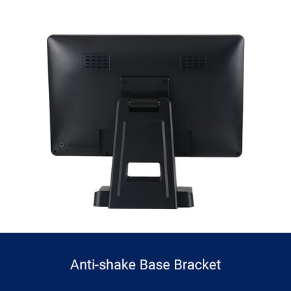 POS 15.6" Capacitive Touch Screen Monitor, 1366×768 LCD Display, 16:9 Wide Screen, Multi-Touch, Supports VGA/HDMI/USB, for POS System, Retail, Restaurant, Kiosk