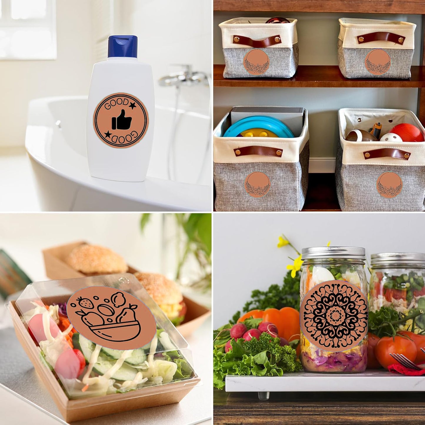 2" Orange Round Direct Thermal Labels – 750 Labels per Roll, 2 Rolls per Box | Waterproof, Removable, Self-Adhesive Circle Stickers for Organization & Business