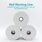 SYSON 3 1/8" x 200' Thermal Paper Rolls, 30 Rolls/Case, BPA-Free Receipt Paper, 80mm POS Printer Paper Compatible with Clover, Epson, Star, NCR, and More