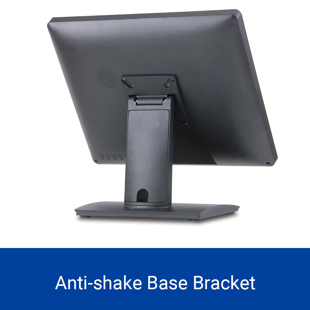 Syson POS 19" Capacitive Touch Screen Monitor, 1280×1024 LCD Display, 4:3 True Flat, Multi-Touch, Supports VGA/HDMI/USB, for POS System, Restaurant, Retail, Kiosk