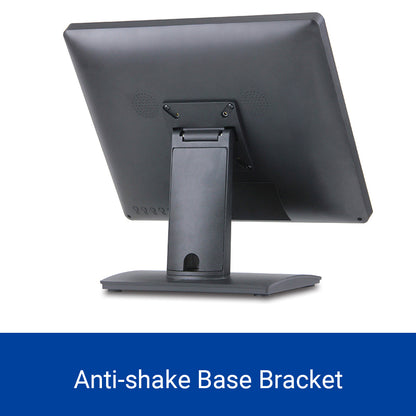 Syson POS 19" Capacitive Touch Screen Monitor, 1280×1024 LCD Display, 4:3 True Flat, Multi-Touch, Supports VGA/HDMI/USB, for POS System, Restaurant, Retail, Kiosk