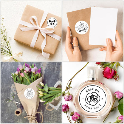 2" White Round Direct Thermal Labels – 750 Labels per Roll, 2 Rolls per Box | Waterproof, Removable, Self-Adhesive Circle Stickers for Organization & Business