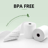 SYSON Thermal Paper Rolls 2 1/4" x 55' (50 Rolls/Case),&nbsp; BPA Free Receipt Paper , 2.25 x 55 ft Thermal Printer Paper Fits 58mm Mini Thermal POS Printer &amp; Square Terminal Credit Card Machines