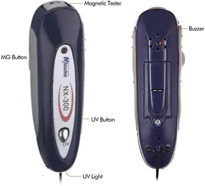 Handheld Counterfeit Bill Detector, 2-in-1 Mini Money Detector with UV and MG