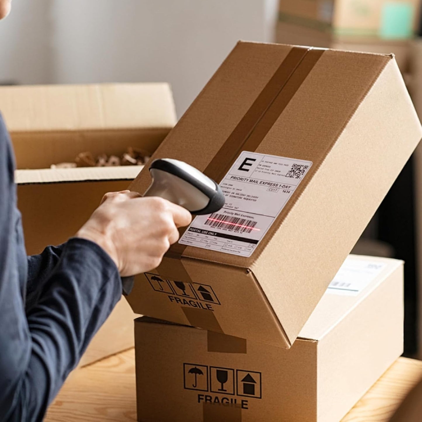 4”x6” Direct Thermal Shipping Labels – 12 Rolls, 220 Labels per Roll (Total 2,640 Labels) | Roll Format  |Compatible with Zebra & Rollo | Permanent Adhesive | BPA & BPS Free