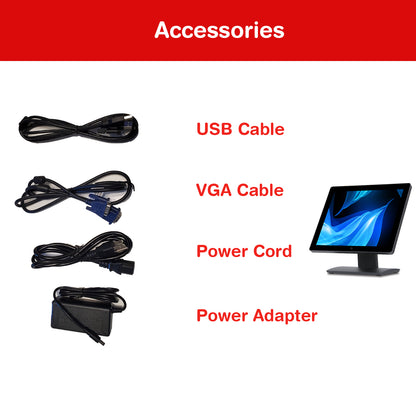 17" Touch Screen POS Capacitive LED Multi-Touch Touch Screen Monitor for Restaurant Kiosk Retail