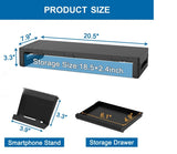 Monitor Stand Laptop Riser Holder with Storage Drawer USB Charging Port Black