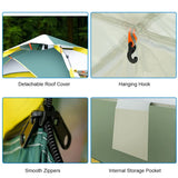 Camping Tent Waterproof Windproof Dome Hiking Tent 2 to 4 People Family