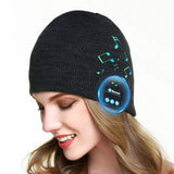 Wireless Bluetooth Music Beanie Hat Headset Headphone Speaker Mic