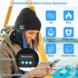 Wireless Bluetooth Music Beanie Hat Headset Headphone Speaker Mic
