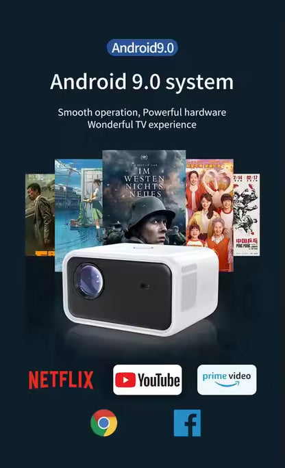 5000 Lumens 1920P Portable Movie Projector