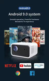 5000 Lumens 1920P Portable Movie Projector