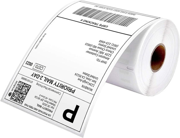 4”x6” Direct Thermal Shipping Labels – 12 Rolls, 220 Labels per Roll (Total 2,640 Labels) | Roll Format  |Compatible with Zebra & Rollo | Permanent Adhesive | BPA & BPS Free