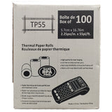 Thermal Paper Rolls 2-1/4" x 55' (100 Rolls/Case) Receipt Paper