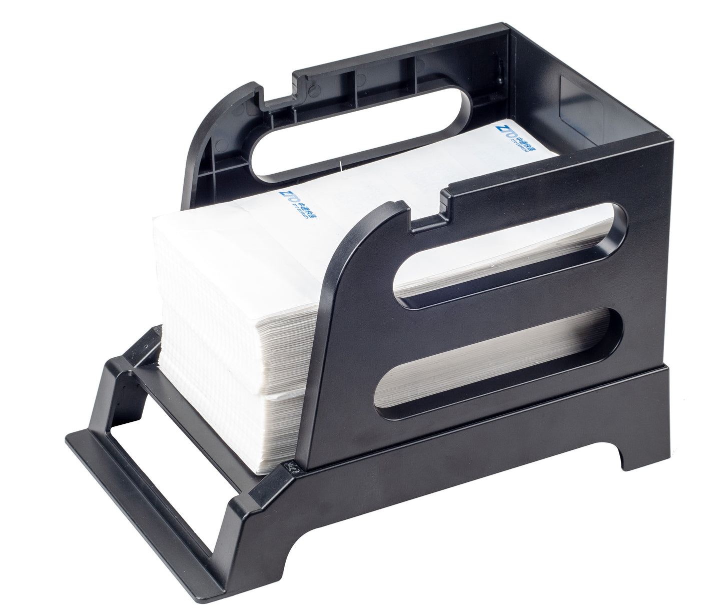 External Label Holder for Rools and Fan-Fold Labels, 2 in 1 External Label Stand for Shipping Thermal Label, Work with Desktop Shipping Label Printer