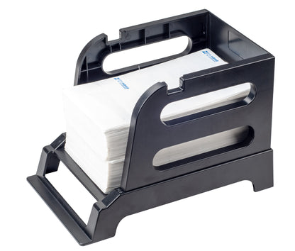 External Label Holder for Rools and Fan-Fold Labels, 2 in 1 External Label Stand for Shipping Thermal Label, Work with Desktop Shipping Label Printer