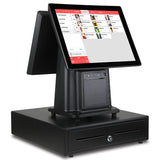 POS All-in-one Terminal 15" Touch Screen+ 15" Customer Screen, Windows 7