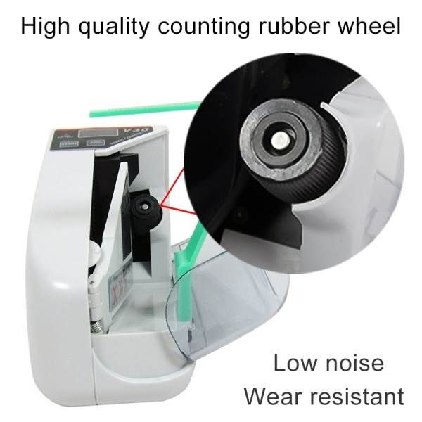 Portable Handy Bill Counter Cash Banknote Counter Money Currency Counting Machine AC or Battery Powered