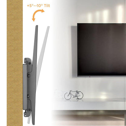 Heavy-Duty Tilt TV Wall Mount for 37" ~70" TV up to 80kg/176lbs with Hardware Pack TV Screws Kit - syson