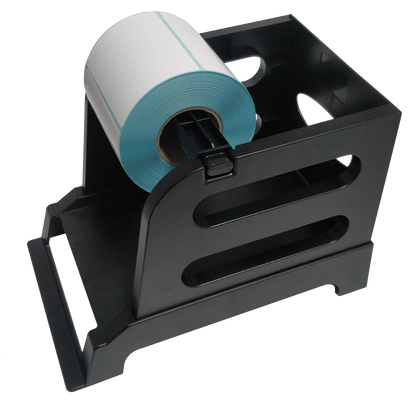 External Label Holder for Rools and Fan-Fold Labels, 2 in 1 External Label Stand for Shipping Thermal Label, Work with Desktop Shipping Label Printer