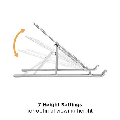 Portable Laptop Desk Stand Foldable, Ergonomic Ventilated Laptop Riser Compatible with 10-16” Laptops - syson