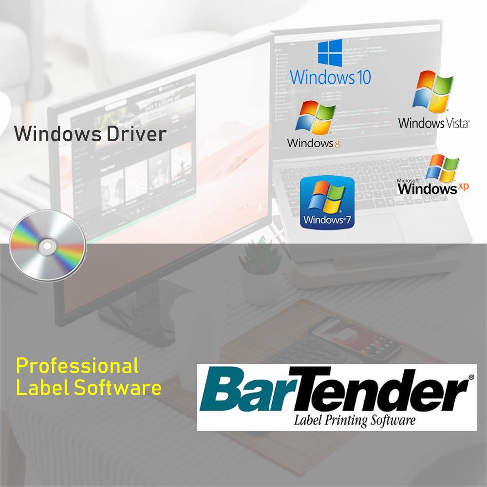 Shipping Direct Thermal Label Printer, 5 in/s Print Speed, 203 dpi Print Resolution, 4.25" Print Width, USB - syson