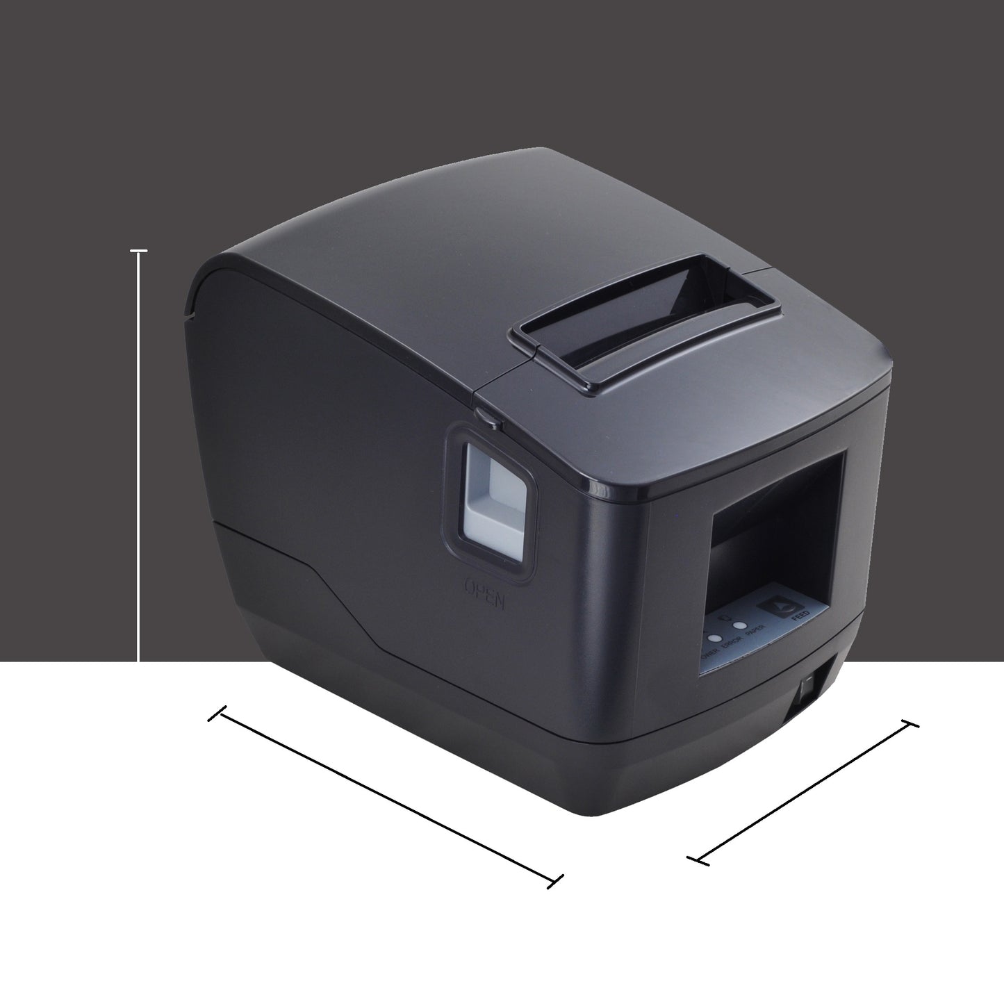 "DHCP" 80mm Thermal Receipt Printer with USB LAN Port for Restaurant Receipt and Kitchen Printing ESC/POS Support Linux Windows