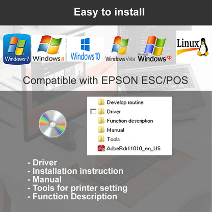 "DHCP" 80mm Thermal Receipt Printer with USB LAN Port for Restaurant Receipt and Kitchen Printing ESC/POS Support Linux Windows